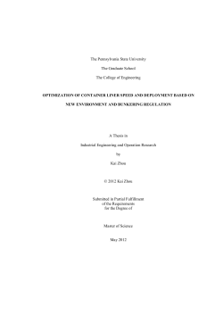 Optimization of container liner speed and deployment based on new