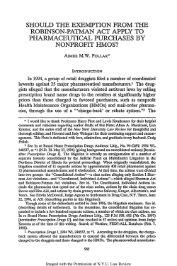 Should the Exemption from the Robinson