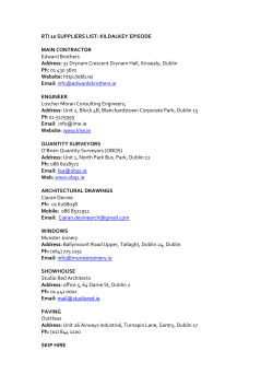 RTI 10 SUPPLIERS LIST