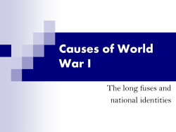 Causes of World War I