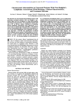 Chromosomal Abnormalities in Untreated Patients