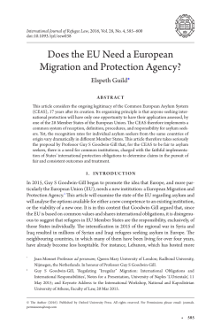 Elspeth - International Journal of Refugee Law
