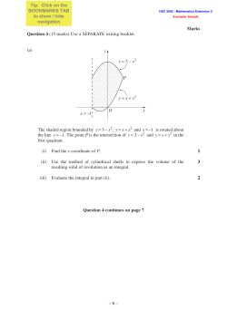 Question 4 (15 marks) Use a SEPARATE writing booklet. The
