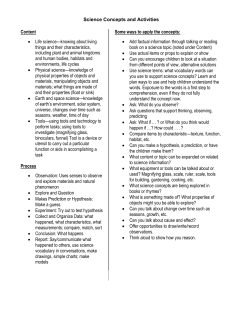 Content &bull; Life science&mdash;knowing about living things and their