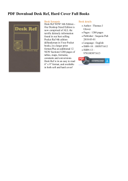 PDF Desk Ref, Hard Cover Full Books