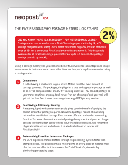 the five reasons why postage meters lick stamps