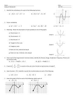 2sin2)( + - - = x xf tan4 - - = x xg 2 + - xf )24 - - xf xf3 - + xf