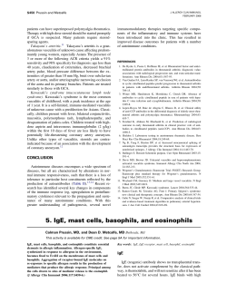 5. IgE, mast cells, basophils, and eosinophils