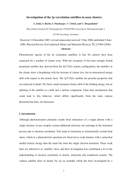 Investigation of the 2p correlation satellites in neon clusters