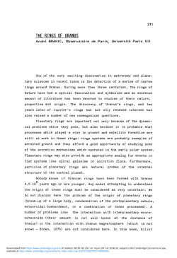 the rings of uranus - Cambridge University Press
