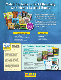 Guided Reading Brochure