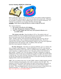 Below are the three literary works you are to