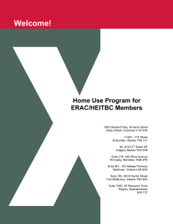 Home Use Program for ERAC/HEITBC Members