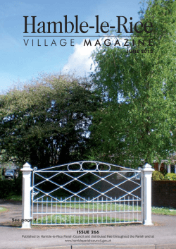 June 2013 - Hamble le Rice Parish Council
