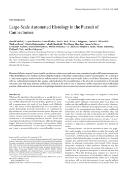 Large-Scale Automated Histology in the Pursuit of Connectomes