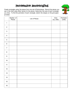 Pentomino Rectangles