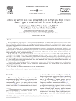 Expired air carbon monoxide concentration in mothers and their