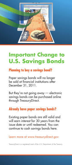 Important Change To U.S. Savings Bonds
