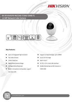 DS-2CV2U01FD-IW/(16G-T/32G-T/64G-T) 1.0 MP - ergo