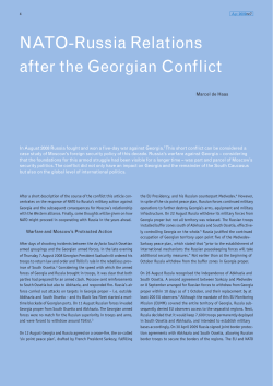 NATO-Russia Relations after the Georgian Conflict