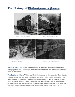 The History of Railroads/ways in Jamaica