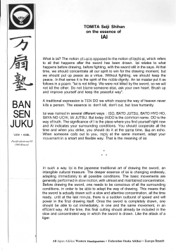 Ban Sen Juku Leuven, Aikido School, Masakatsu Dojo