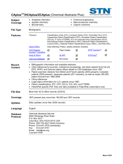 Summary Sheet - STN International