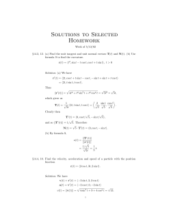 Solutions to selected problems