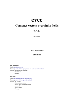 Compact vectors over finite fields 2.5.6