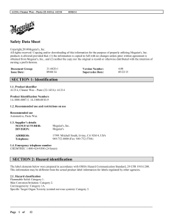 Safety Data Sheet