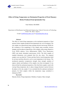 Effect of Firing Temperature on Mechanical Properties of Fired