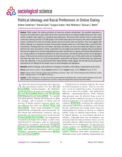 Political Ideology and Racial Preferences in Online Dating