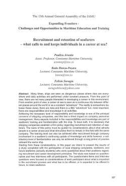 seafarer retention - International Association of Maritime Universities