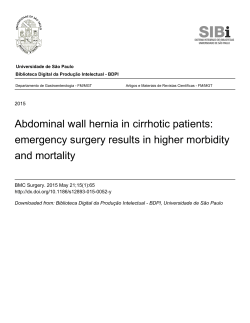 Abdominal wall hernia in cirrhotic patients: emergency surgery