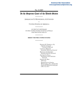 Brief of United States - American Bar Association