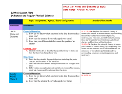 (Littles) Lesson Plans (Advanced and Regular Physical Science) 1