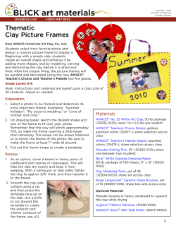 Thematic Clay Picture Frames