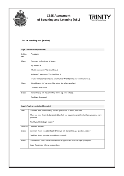 ASL Sample Speaking