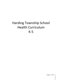 Grades 3-5 Health Curriculum Unit: Family and Social Health