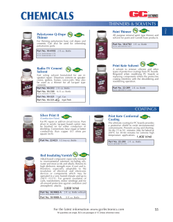 chemicals - GC Electronics