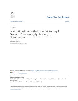 International Law in the United States Legal System