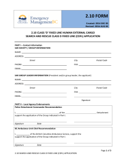 2.10 Class D Fixed Line Human External Cargo