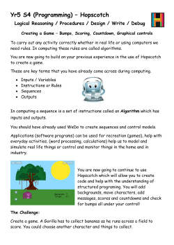 Yr5 S4 Hopscotch Collect Bananas