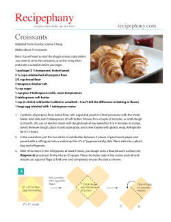Croissants - Recipephany