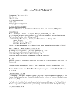 mimi hall yiengpruksawan - Yale History of Art