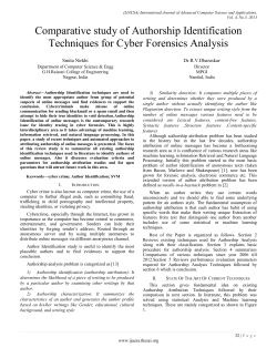Comparative study of Authorship Identification Techniques for Cyber