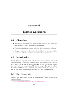 Elastic Collisions