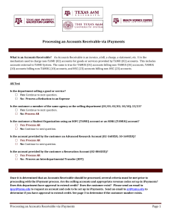 Processing an Accounts Receivable via iPayments