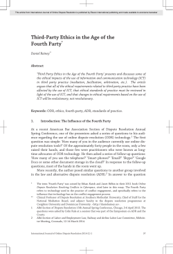 Third-Party Ethics in the Age of the Fourth Party*