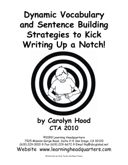 Dynamic Vocabulary and Sentence Building Strategies to Kick